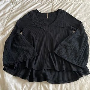 Free People Bell Sleeve Top
